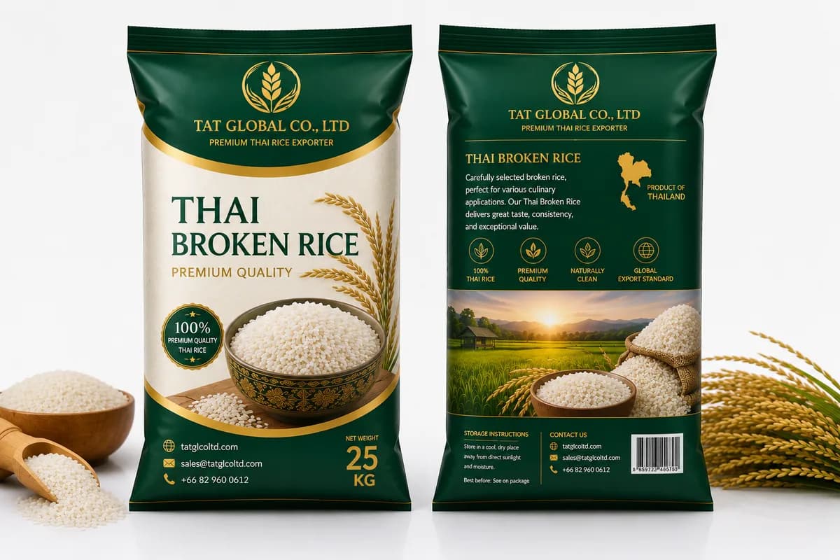 White Rice 5% Broken — Premium Thai rice grains